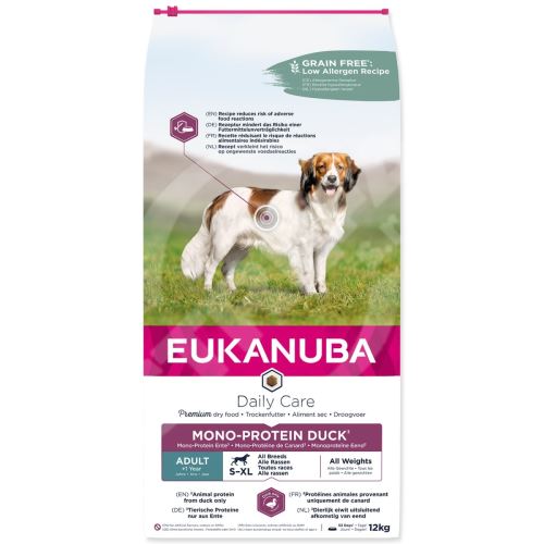 EUKANUBA Daily Care Adult Mono Protein Duck 12kg