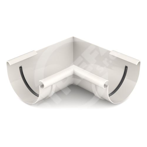 BRYZA Rohový žľab vnútorný plastový Ø 150 mm, biely RAL 9010