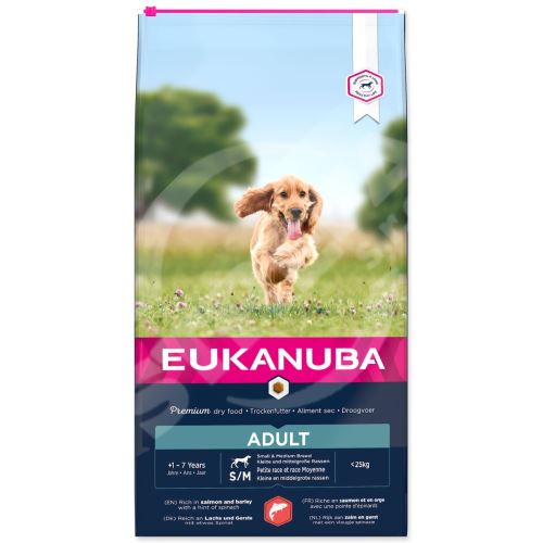 EUKANUBA Adult Small & Medium Breed Salmon 12 kg