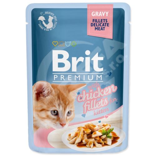 BRIT Premium Cat Delicate Fillets in Gravy with Chicken pre mačiatka 85 g