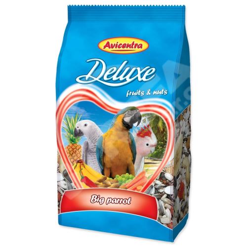 Avicentra Deluxe krmivo pre veľké papagáje 1kg