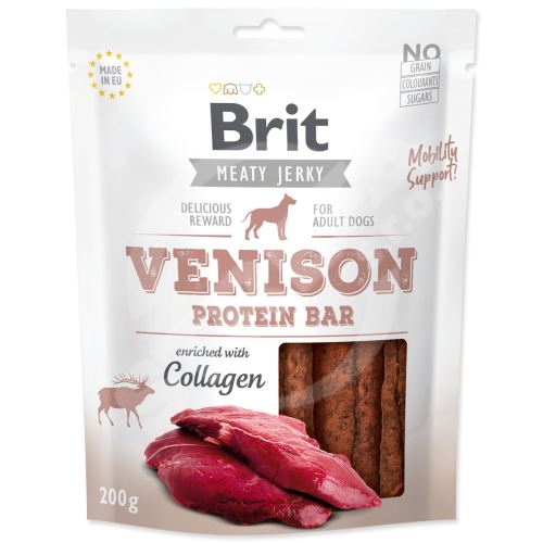 Snack BRIT Jerky Zverina Protein Bar 200 g