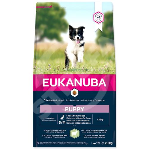 EUKANUBA Puppy Small & Medium Breed Lamb 2,5 kg