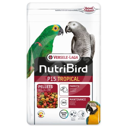 Nutri Bird P15 Tropical pre veľké papagáje 1 kg