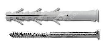 Rámová hmoždinka RMP 8x60 so skrutkou PZ