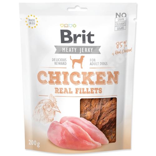 Snack BRIT Jerky kuracie filé 200 g