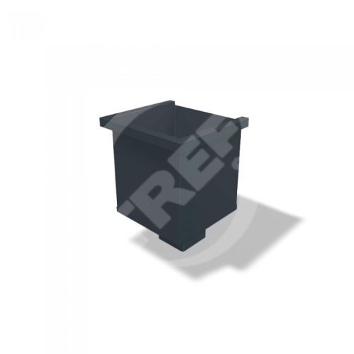 PREFA štvorcová zberná miska pre štvorcový odtok 100x100 mm, antracit P10