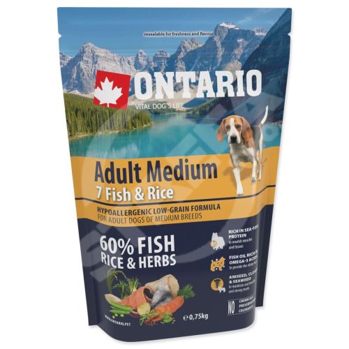 Dog Adult Medium Fish & Rice 0,75 kg