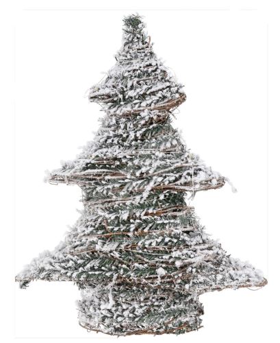 Vianočná dekorácia Stromček so snehom40cm, 30LED s časovačom