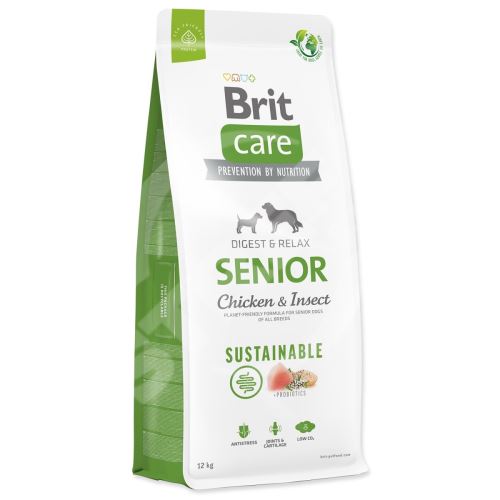 Brit Care Dog Sustainable Senior Chicken & Insect 12kg