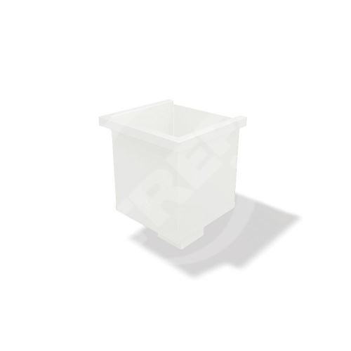 PREFA štvorcová zberná vanička pre štvorcový odtok 100x100 mm, Prefa biela P10