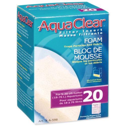 Penová výplň AQUA CLEAR 20 (AC mini) 1 ks