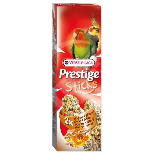Prestige tyčinky s orechmi a medom pre stredné papagáje 140 g