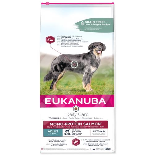 EUKANUBA Daily Care Adult Mono Protein Salmon 12kg