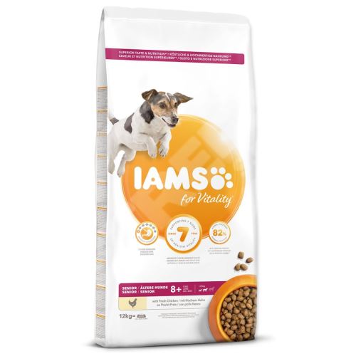 IAMS Dog Senior Small & Medium Chicken 12 kg