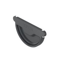 Čelo žľabu BRYZA pozinkovaná Ø 125 mm, antracitová RAL 7021
