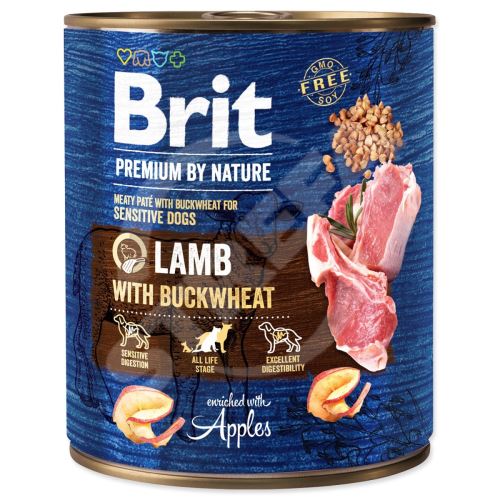 BRIT Premium by Nature Jahňacie mäso s pohánkou 800 g