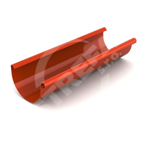 BRYZA Žľab, plastový žľab Ø 125 mm, dĺžka 3M, tehlovo červená RAL 8004