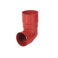 BRYZA Odtokové koleno 89° plast Ø 63 mm, červená RAL 3011