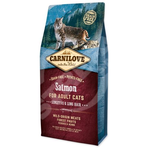 Carnilove Adult Cats Sensitive & Long Hair Salmon 6kg