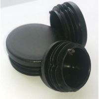 Okrúhla zátka na potrubie 130 mm, čierna - balenie 10 ks
