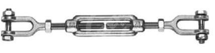 Napínač DIN 1480 s vidlicami M10, ZB - balenie po 1 ks