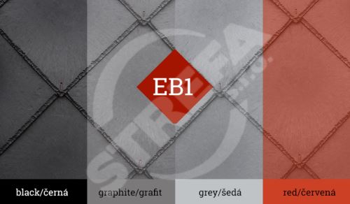 Ekoternit EB1, malá šablóna (340x340mm), grafit