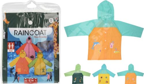 Detská pláštenka s potlačou z PVC, mix veľkostí, mix farieb