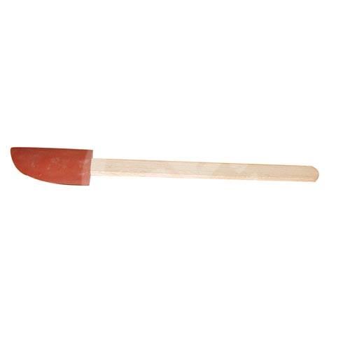 Gumová stierka červená 26 cm drevená rukoväť