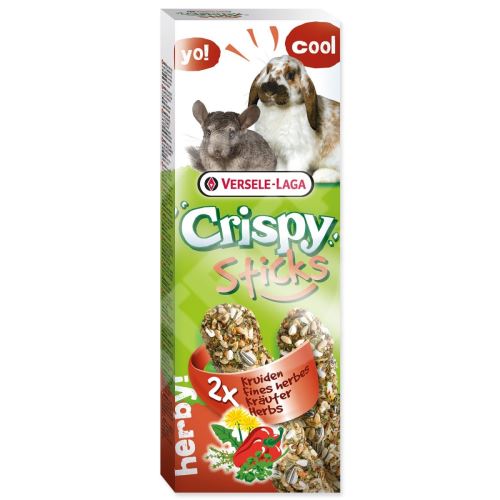 Tyčinky Crispy s bylinkami pre králiky a činčily 110 g