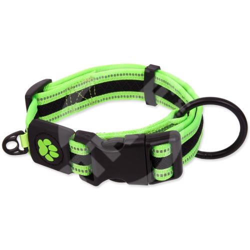 Obojok DOG Fluffy lime XL 1 ks