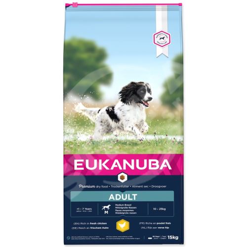 EUKANUBA Dospelý stredné plemeno 15 kg