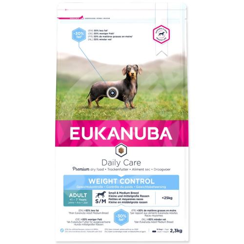 EUKANUBA Daily Care Adult Small & Medium Weight Control 2,3kg