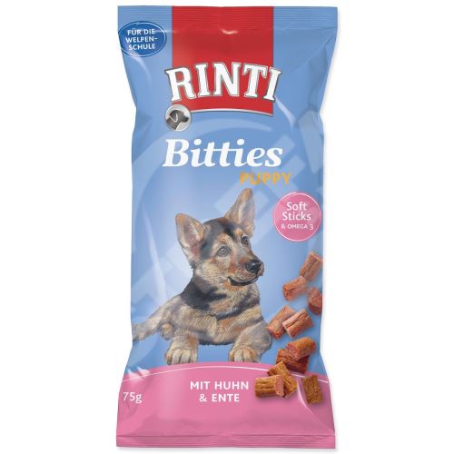 RINTI Extra Bitties Puppy kura + kačica 75 g