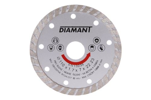 LEVIOR Kotouč diamantový DIAMANT 110x1.7x22.2mm TURBO 21130.01