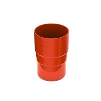BRYZA Plastová spojka zvodu Ø 63 mm, tehlovo červená RAL 8004