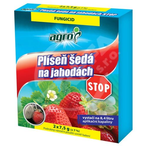 Fungicíd AGRO STOP proti plesni sivej na jahodách 2x7,5g