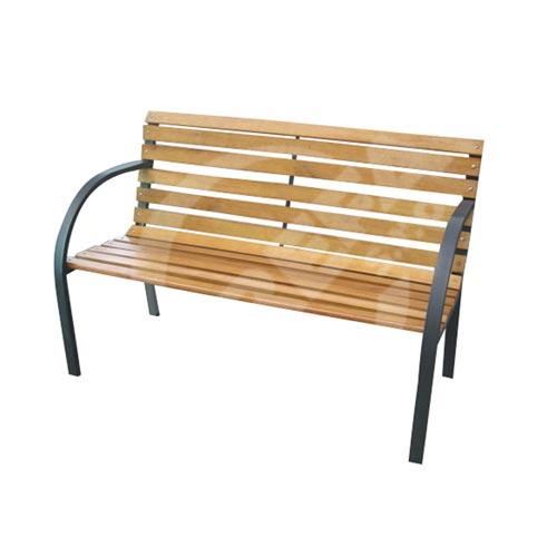 Záhradná lavička 122x64x80cm, železo-drevo