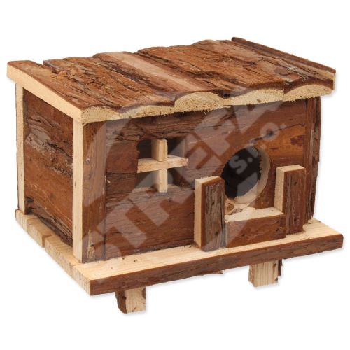 SMALL ANIMALS drevený zrub s kôrou 18 x 13 x 13,5 cm 1 ks