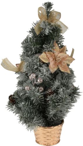 Vianočný stromček v kvetináči 60 cm zdobený zmesou farieb