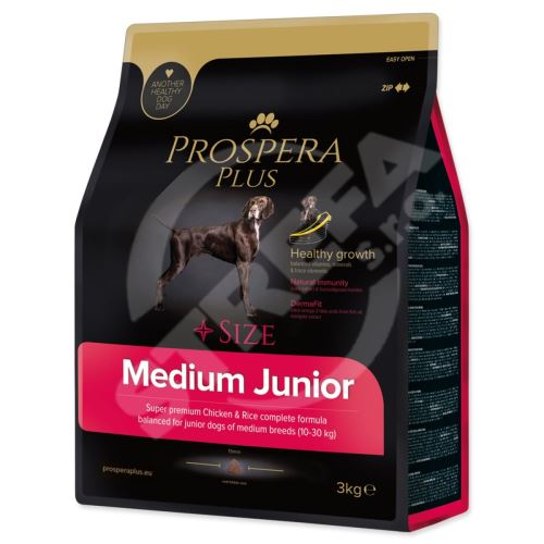 Prospera Plus Medium Junior kuracie mäso s ryžou 3kg