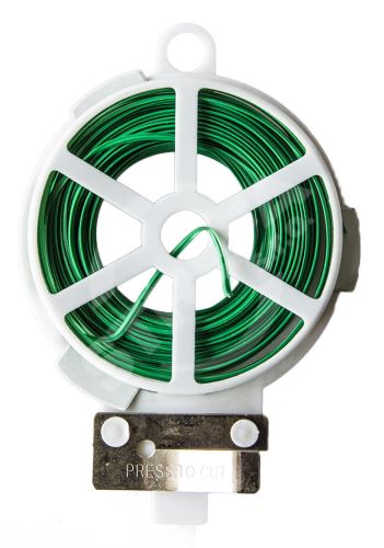 Opaskový drôt, potiahnutý plastom (30 m), zelený