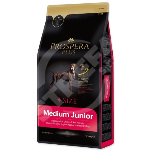 Prospera Plus Medium Junior kuracie mäso s ryžou 15kg