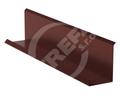 Obloženie stien RŠ 250, lakovaný zinok, hnedá (RAL 8017)