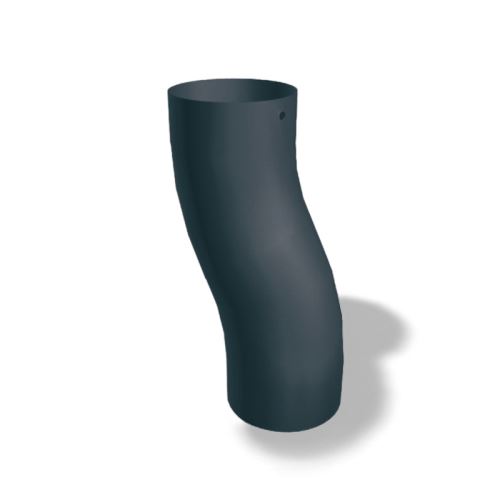 PREFA - soklové koleno, ø 80 mm, antracit P10