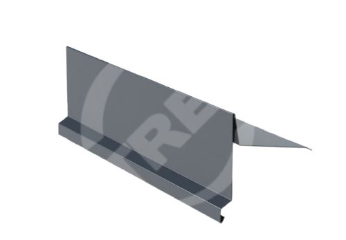Záveterná lišta pre šikmú strechu RŠ 250, CLR obojstranne sfarbená, antracitová RAL 7016
