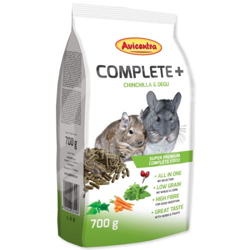 Avicentra COMPLETE+ činčila a osol 700g