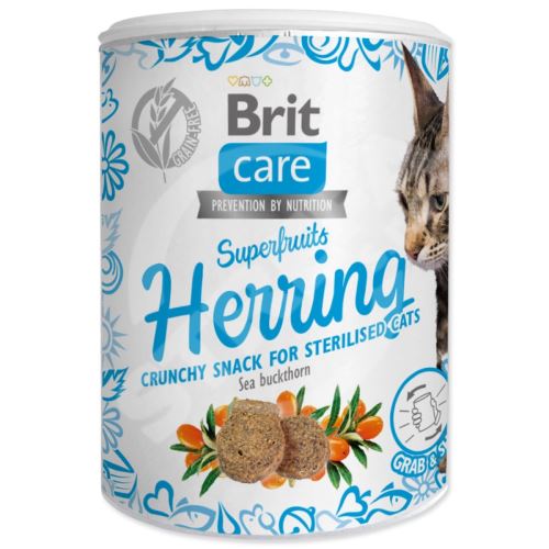 Brit Care Cat Snack Superfruits herring 100g