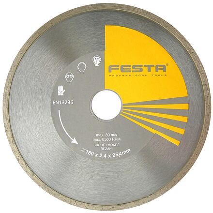 Diamantový kotúč FESTA plný 230x22,2 - balenie po 1 ks