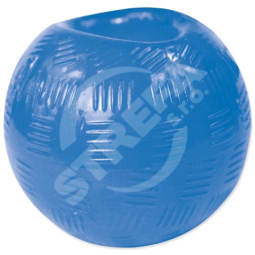 Hračka DOG FANTASY Silná gumová lopta modrá 6,3 cm 1 kus